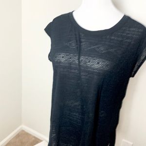 3/$20 XL Merona brush detail black shirt